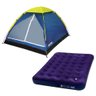 kit barraca iglu 4 pessoas colchao inflavel casal