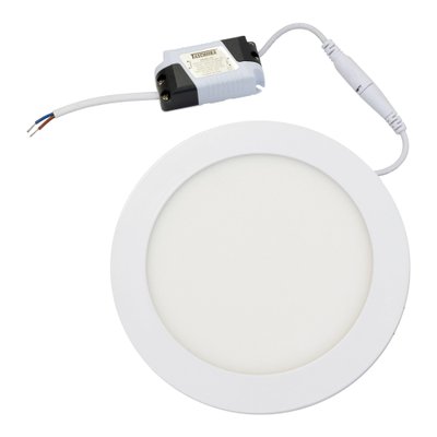 Plafon painel LED redondo de embutir Taschibra