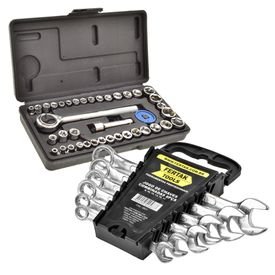 JUEGO DE 4 VASOS PARA BUJÍAS CRAFTSMAN DE 3/8 PULGADAS CON ACOPLAMIENTO Metrico Y Sae De 6 Puntas Estandar