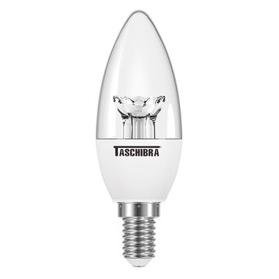 Lampada LED Vela TVL 25 6500K base E-14 e E-27 Taschibra