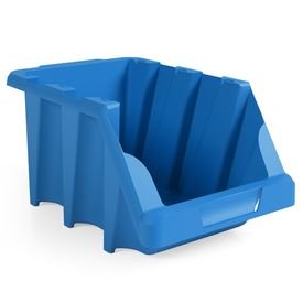 gaveta plastica empilhavel azul presto 1