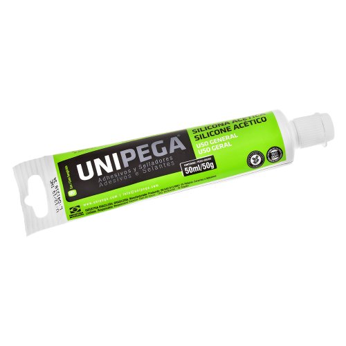 silicone acetico uso geral incolor 50ml bisnaga unipega 11312
