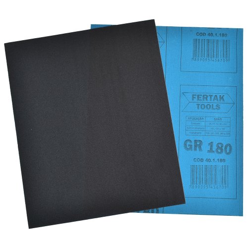 Fertak - Lixa Ferro Grão 220 225 mm x 275 mm Pacote com 50 Folhas Fertak
