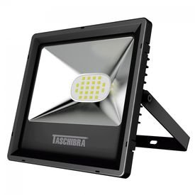 refletor tr led 30w slim 6500k 2700 lm preto taschibra 10633