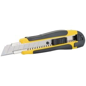 estilete profissional emborrachado 18 mm com 2 laminas extras thompson 5298