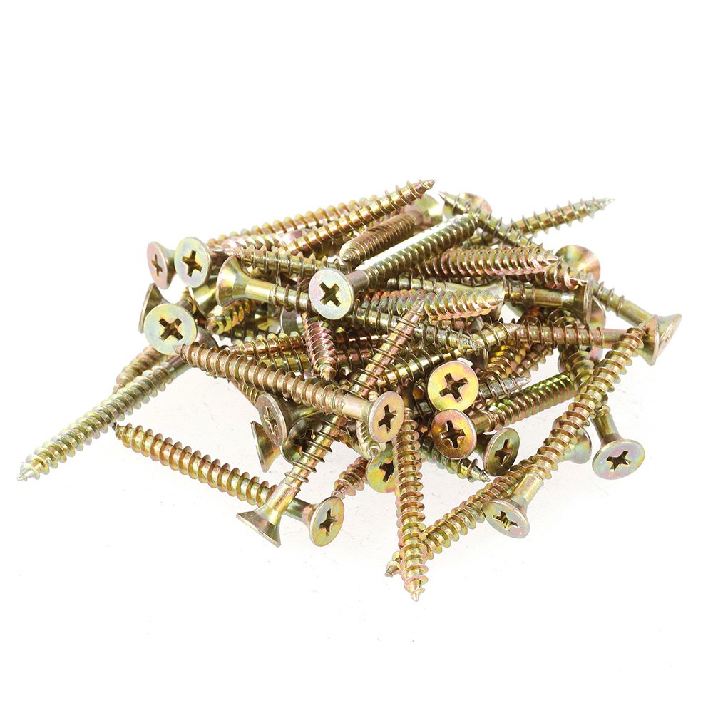 Parafuso ChipBoard Cabeça Chata Phillips 6,0 x 40 PS Bicromatizado