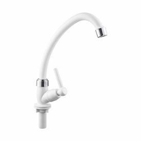 12431 1 torneira de cozinha bancada com bica movel 1 2 tenerife branca com cromado herc