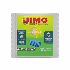 refil pastilha anti inset cartela com 12 unidades jimo