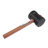 506 1 martelo de borracha preto 40 mm com cabo de madeira max