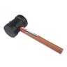 506 martelo de borracha preto 40 mm com cabo de madeira max