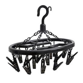 12991 mini varal oval com 18 prendedores portatil preto secalux