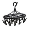 12991 mini varal oval com 18 prendedores portatil preto secalux