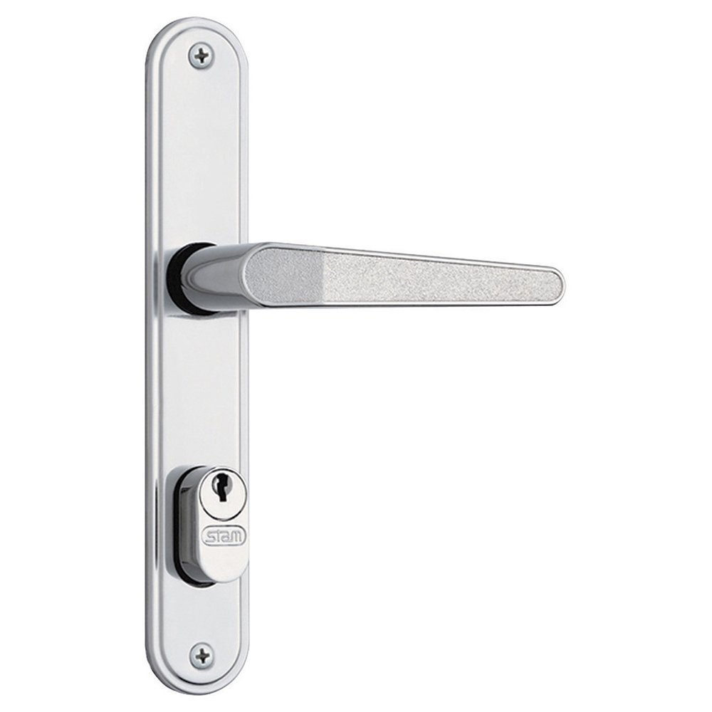Fechadura Externa Para Porta de Ferro Auma 601/03 Espelho Inox