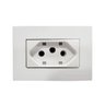 13156 conjunto tomada para moveis 2p t 10a 250v branco sleek margirius