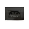 13144 conjunto tomada para moveis 2p t 10a 250v preto sleek margirius
