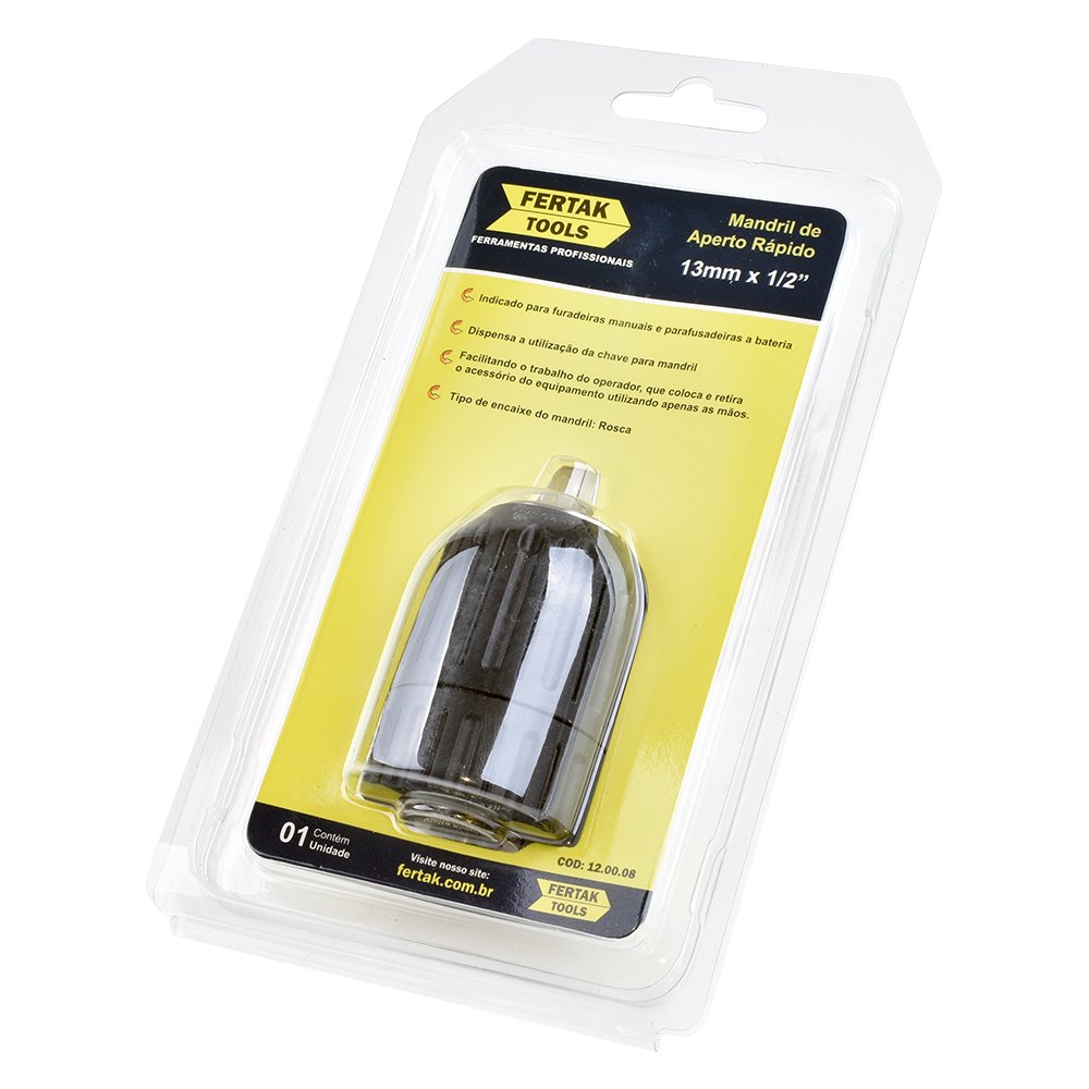 Mandril de Aperto Rápido 10 mm - 3/8'' Fertak