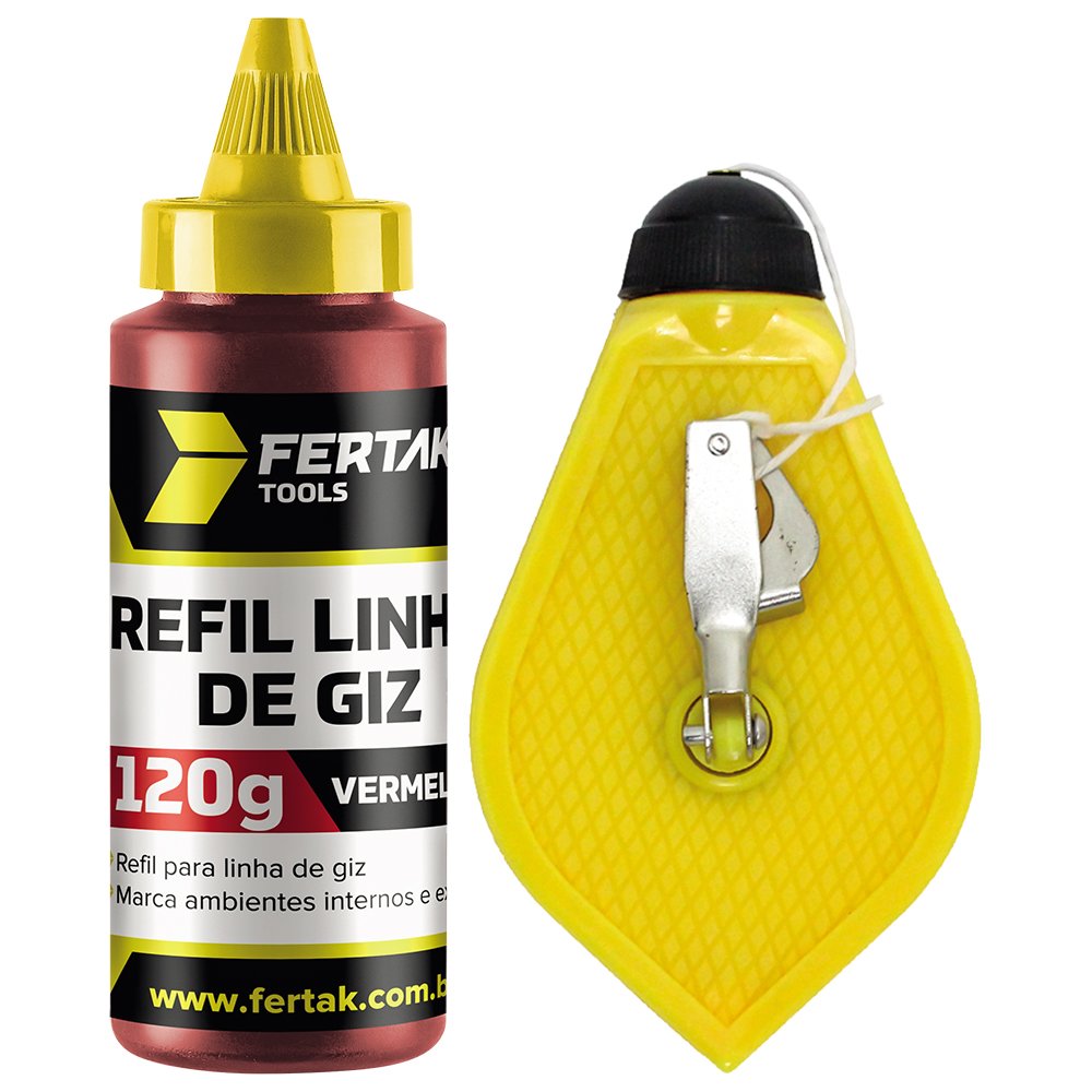 Linha de Giz 15 metros para Marcações de Uso Geral Com Refil