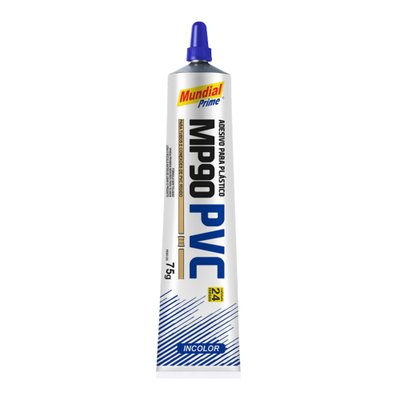 Adesivo incolor para tubos e conexões de PVC bisnaga 75 g Mundial Prime