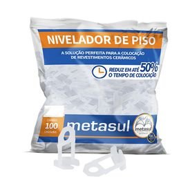 2 nivelador de piso pacote com 100 pecas metasul