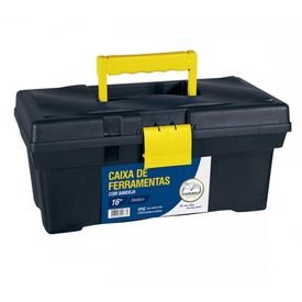 2360 caixa de ferramentas de plastico simples 16 com tampa e alca para transporte metasul