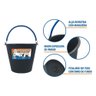 2359 1 balde plastico preto com alca 12 litros reforcado metasul