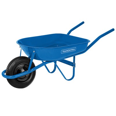 Carrinho de m&atilde;o com ca&ccedil;amba de metal 50 litros Tramontina