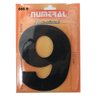 14061 numero residencial em aluminio preto n 9 185mm numeral