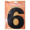 14058 numero residencial em aluminio preto n 6 185mm numeral