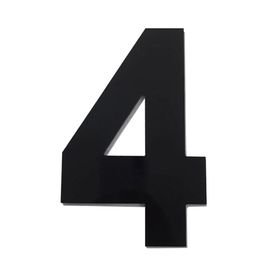 14056 1 numero residencial em aluminio preto n 4 185mm numeral