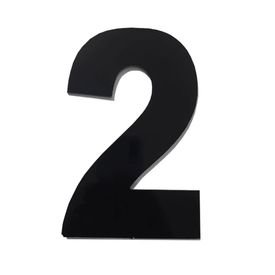 14054 1 numero residencial em aluminio preto n 2 185mm numeral