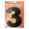 numero residencial em aluminio preto n 3 125mm numeral