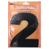 numero residencial em aluminio preto n 2 125mm numeral