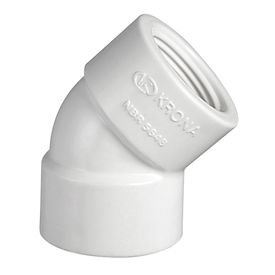 14068 joelho 45 roscavel 1 polegada branco krona