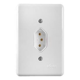 13561 conjunto tomada 2p t 10a 250v stylus ilumi