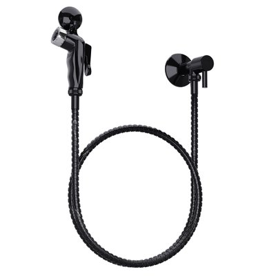 Ducha Higiênica Confort Pop Black c/ Registro 1/4 de Volta