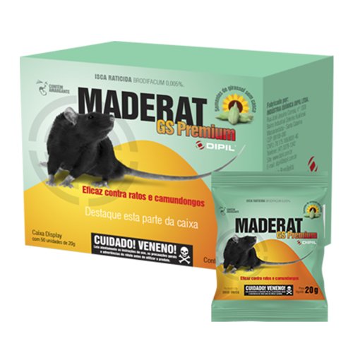 Maderat GS Premium Caixa Display com 50 Pacotes de 20g (1KG) Dipil