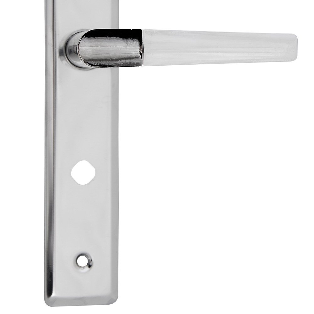 Fechadura para Banheiro Popline Reta Cromada ESP26 (40x53) Soprano