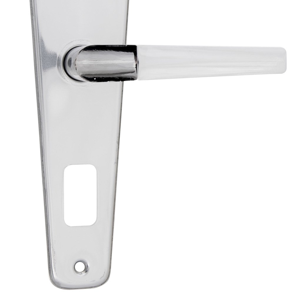 Fechadura Externa Popline Reta Cromada ESP11 (40x53 PY53) Soprano
