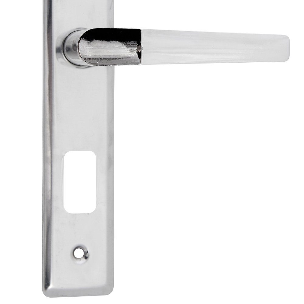 Fechadura Externa Popline Reta Cromada ESP26 (40x53 PY45) Soprano