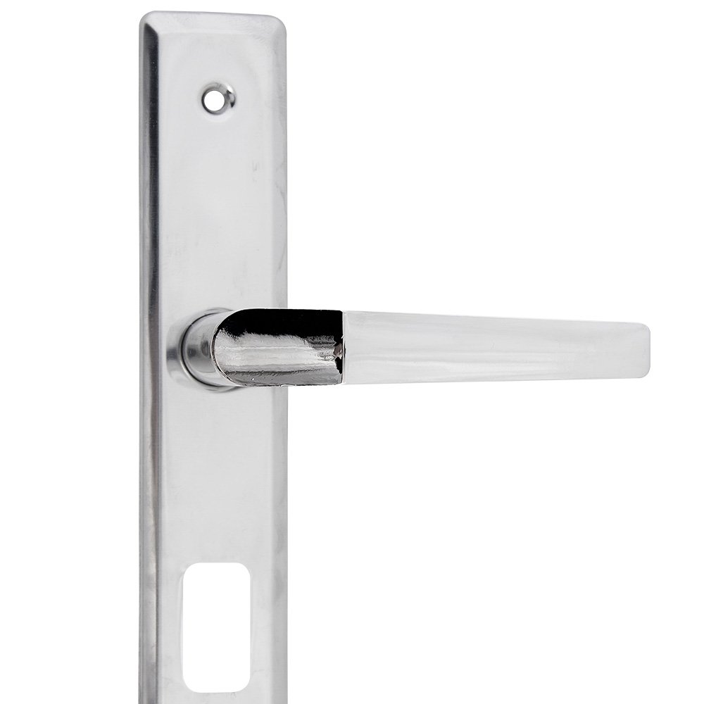 Fechadura Externa Popline Reta Cromada ESP26 (40x53 PY45) Soprano