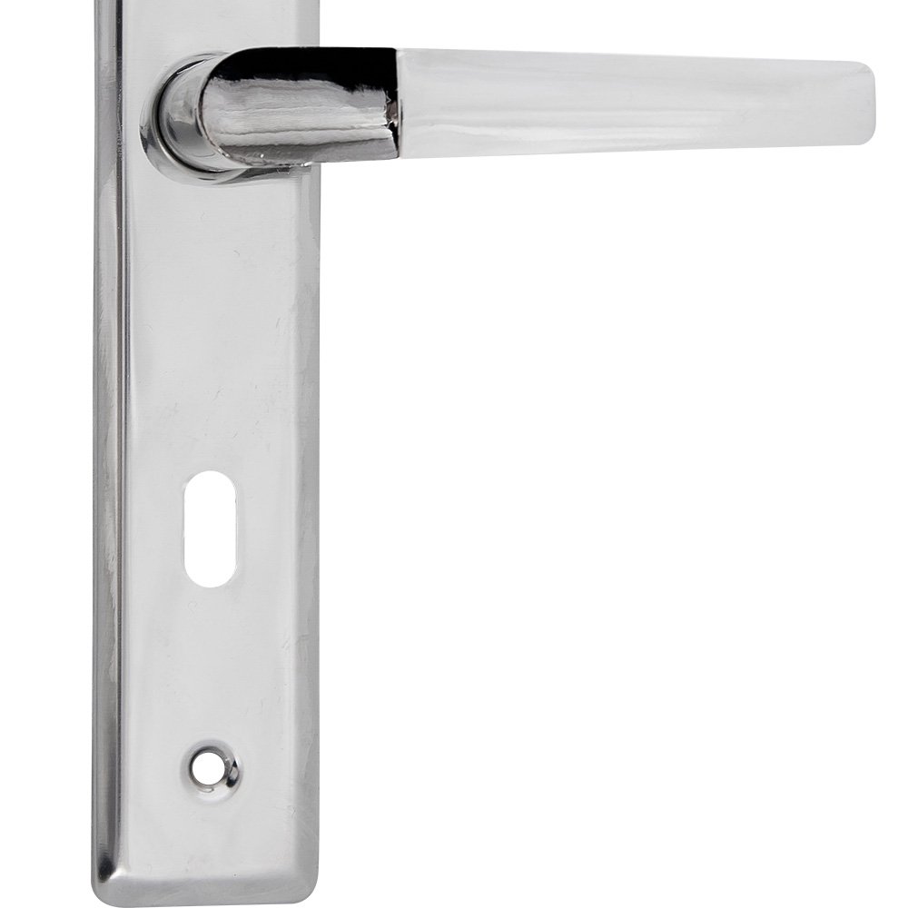 Fechadura Interna Popline Reta Cromado ESP26 (40x53) Soprano