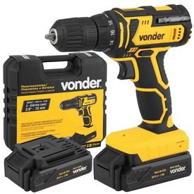 Parafusadeira / Furadeira a Bateria 20,0 V Carregador Bivolt Automático PFV 020 Vonder