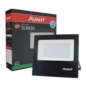 14821 1 refletor led verde slim 30w bivolt avant