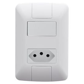 14915 14914 conjunto aria com 1 interruptor 1 tomada 2p t tramontina