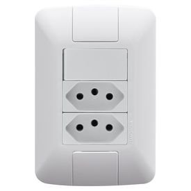 Conjunto Interruptor Paralelo 6A - 250V Embutir Stylus Ilumi