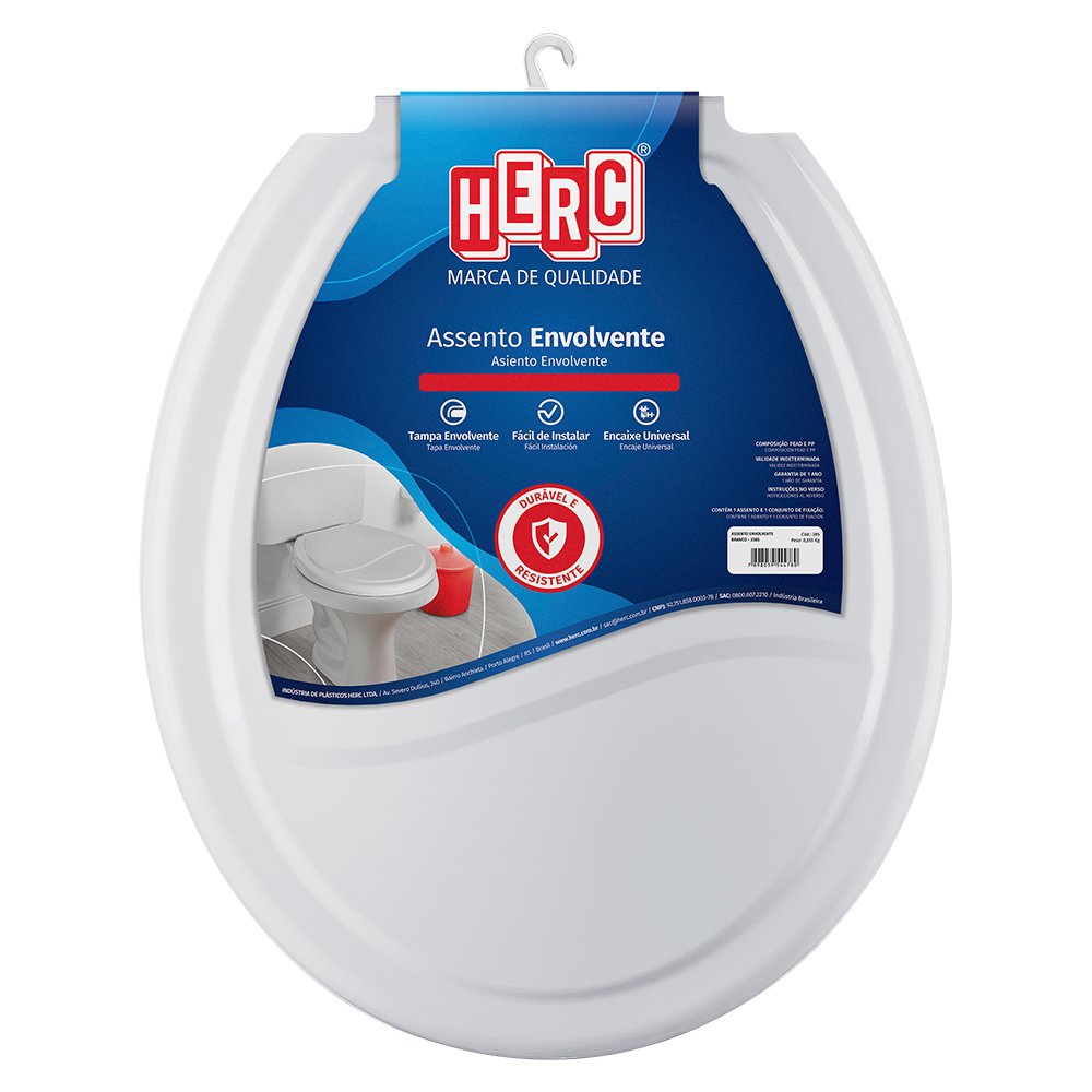 Assento para Vaso Sanitário Universal Oval Cinza Claro Envolvente ...
