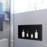 15503 nicho para embutir na parede 30 x 60cm preto vulcano matte metasul
