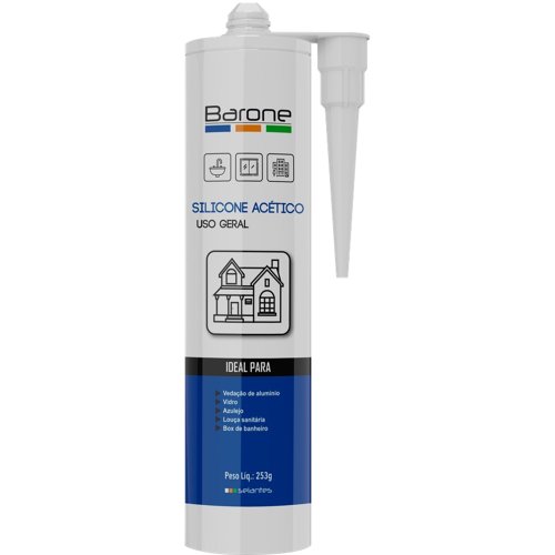 15482 silicone acetico incolor 253g barone