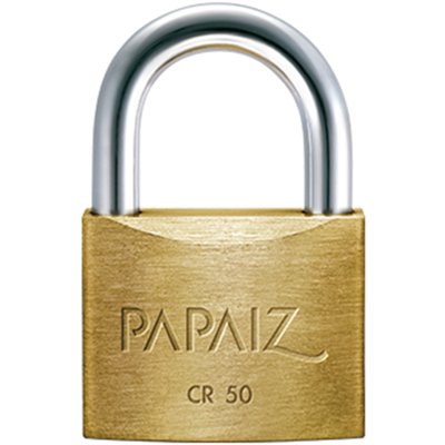 Cadeado de Latão Maciço Standard CR50 50 mm Papaiz