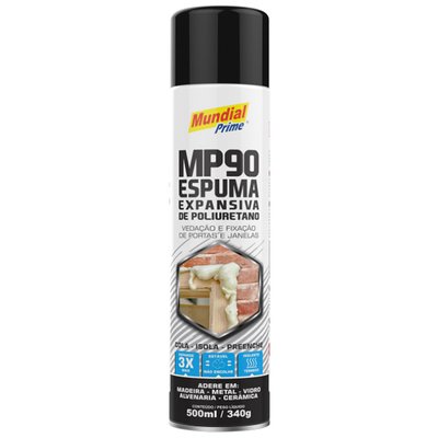 Espuma Expansiva Poliuretano 500 ml 340 g Mundial Prime